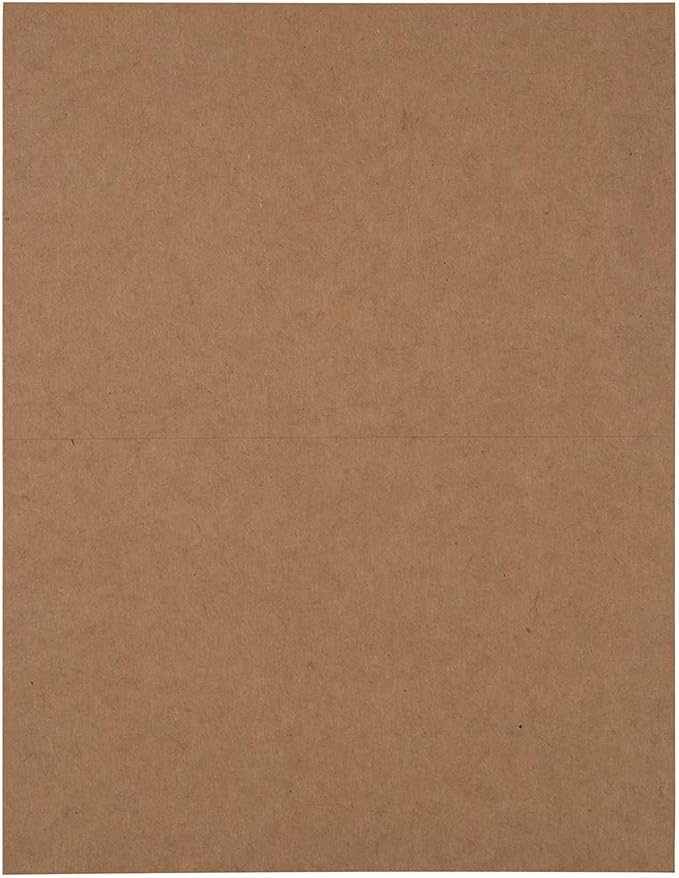 JAM PAPER Shipping Labels (Brown, 2x8)
