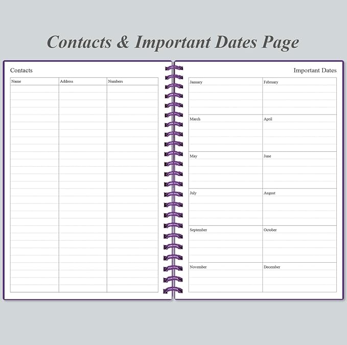 Daily Planner Undated (Purple, A5)