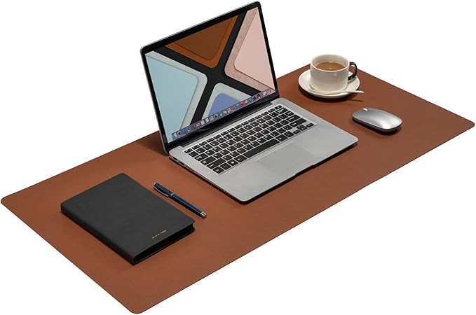 Wolaile Desk Pad Blotter — 36×17 in, Brown