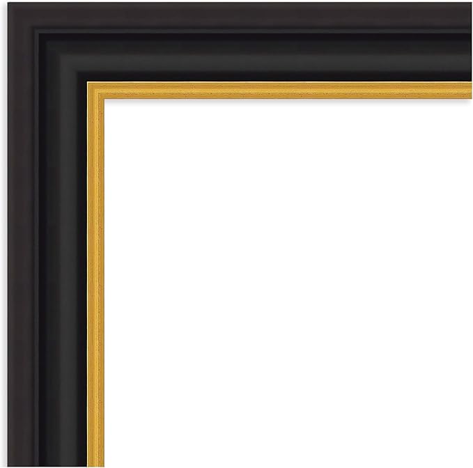 Amanti Art Black Framed Magnetic Board 30x42 Large Vision Board for use with Magnets, 100% Metal Sheet to Display Items as Office Decor or for Home Organization in mudroom, Kitchen or Kids Room