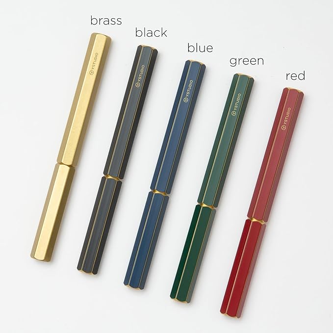 YSTUDIO Stunning Classic Revolve Fountain Pen, Schmidt Gilded Nib, Best Pen Gift Set for Men & Women, Professional, Executive Office, Nice Pens（black，M nib）