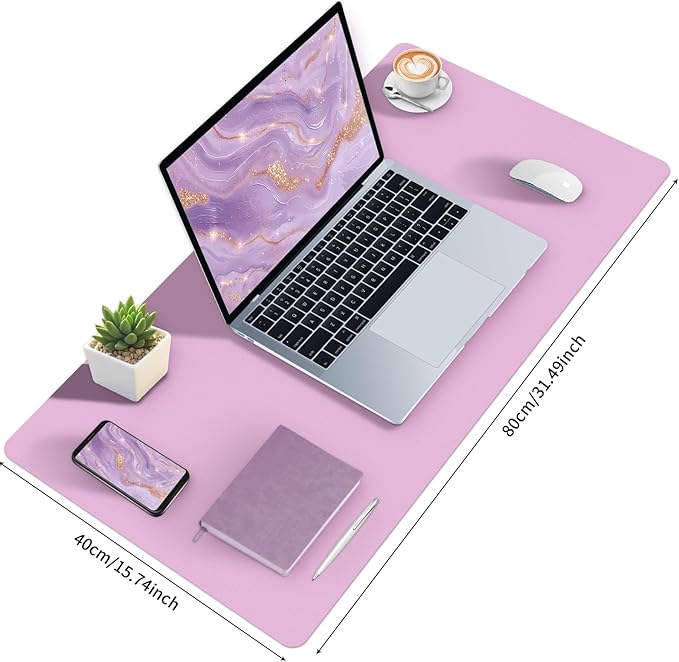 Bloss Purple Desk Mat (Purple, 31.5x15.7Inches)