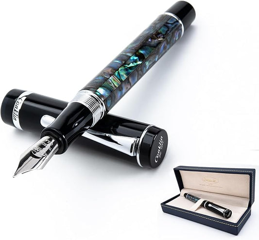 Conklin Duragraph Fountain Pen Abalone Nights - Fine Nib