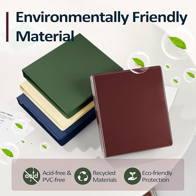 BinderX Extra Durable 1.5 Ring Binder (Navy, 8.5x11)