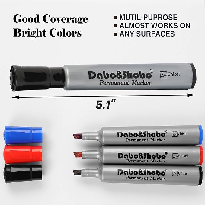 Dabo&Shobo Permanent Markers 24 Count (24 Count)