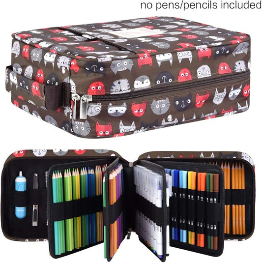 qianshan Pencil Case — Holds 260 Pencils or 180 Gel Pens, Zipper