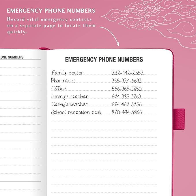 Legend Planner Address Book with Alphabetical Tabs — 645 Contacts