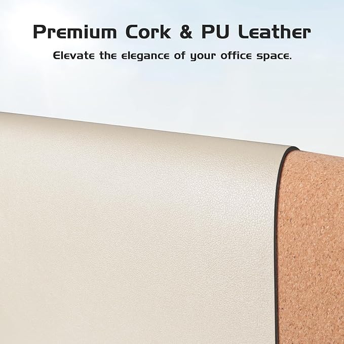 Aothia Dual-Sided Desk Mat — Beige