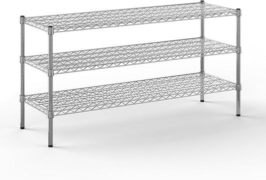 Regal Altair 18" Deep x 54" Wide x 27" Height Wire Shelving Kit | 3-Tier | NSF Commercial Storage Rack Unit