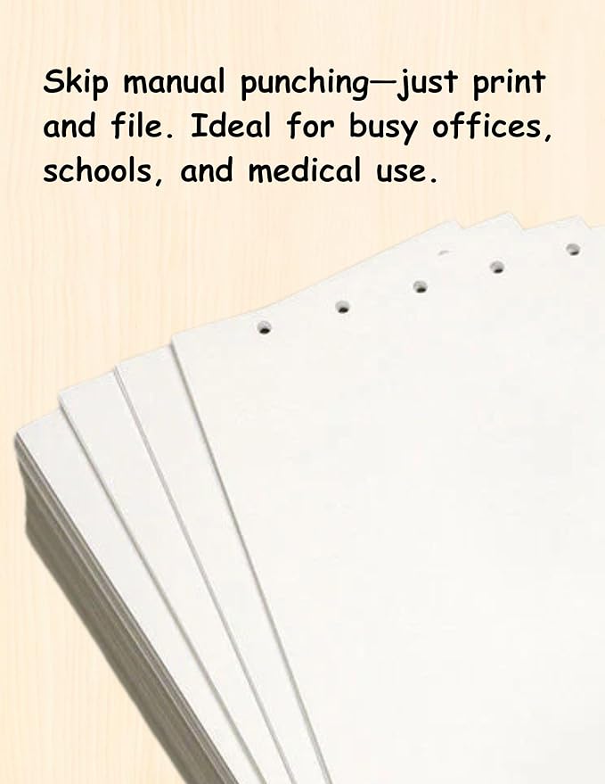 Limited Papers(TM) Writing and Copy Paper, Variation of Colors 8.5" x 11", 5 Hole Top-Punched, 20 Pound Text, 500 Sheets Per Ream. (2500, Buff)