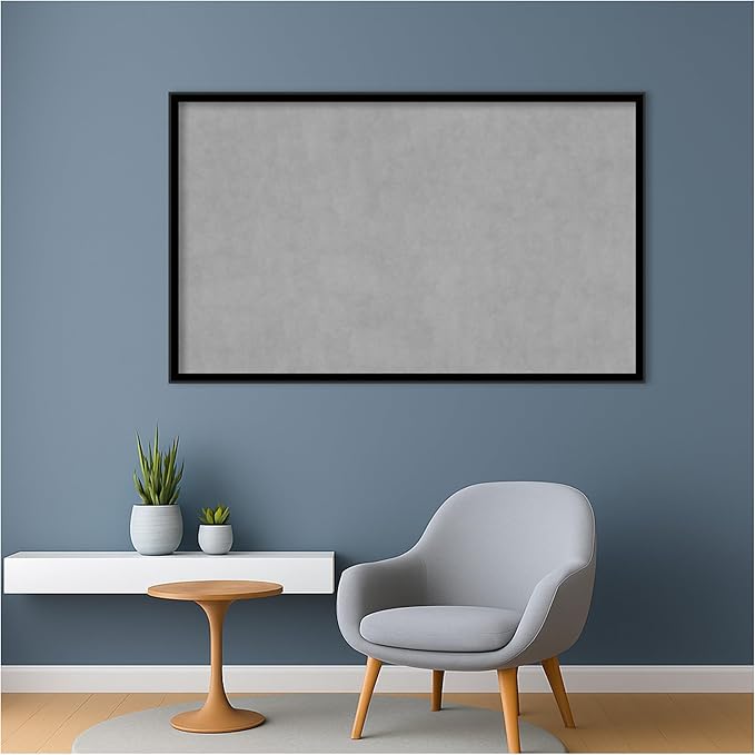 Amanti Art Black Framed Magnetic Board 25x41 Large Vision Board for use with Magnets, 100% Metal Sheet to Display Items as Office Decor or for Home Organization in mudroom, Kitchen or Kids Room