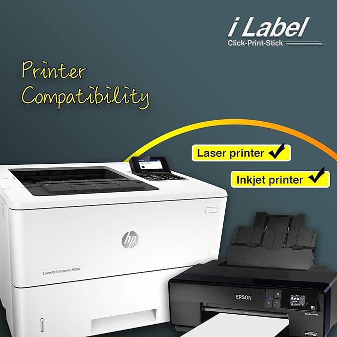8.5" x 11" Full Sheet Label Sticker Paper for Laser...