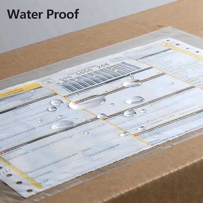 RyhamPaper Packing List Envelopes, Clear 6” x 9” Self Adhesive Shipping Labels Envelope Pouches (200 PCS)