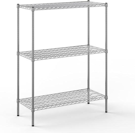 Regal Altair 18" Deep x 42" Wide x 54" Height Wire Shelving Kit | 3-Tier | NSF Commercial Storage Rack Unit