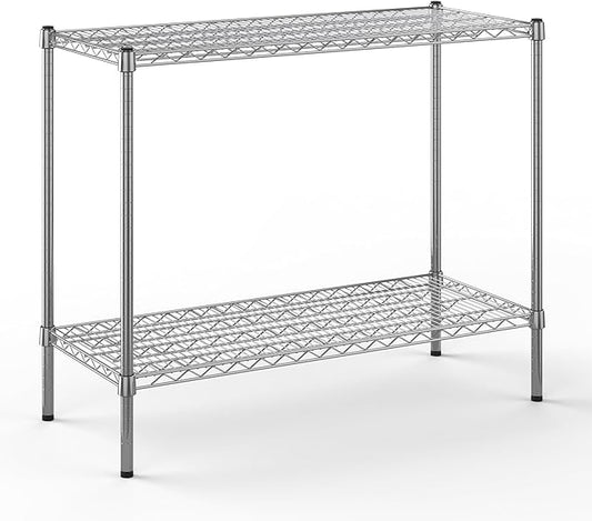 Regal Altair 18" Deep x 42" Wide x 34" Height Wire Shelving Kit | 2-Tier | NSF Commercial Storage Rack Unit