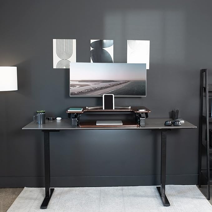 VIVO 42 inch Height Adjustable Stand Up Desk Converter (Black)
