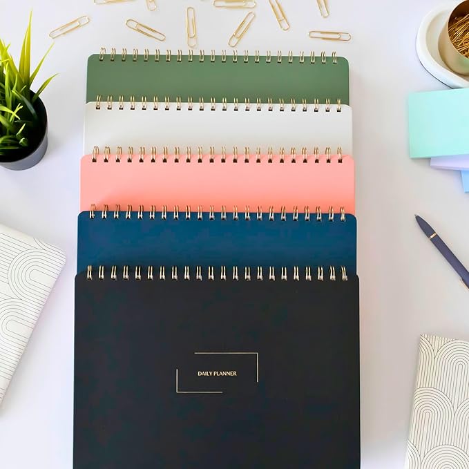 Merely Home Undated Weekly Schedule | Business Planner | 8.25” x 11.75” ADHD Organizer | Premium Multi-Layout Schedule | Black | Landscape Layout