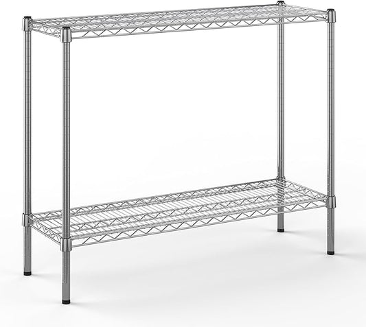 Regal Altair 14" Deep x 42" Wide x 34" Height Wire Shelving Kit | 2-Tier | NSF Commercial Storage Rack Unit