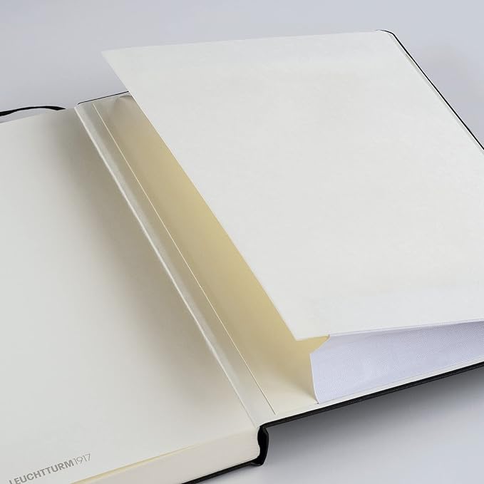 LEUCHTTURM1917 - Notebook Hardcover Master Slim A4+ - 123 Numbered Pages for Writing and Journaling (Sage, Ruled)