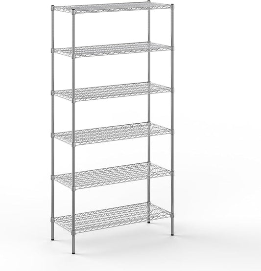 Regal Altair 18" Deep x 42" Wide x 86" Height Wire Shelving Kit | 6-Tier | NSF Commercial Storage Rack Unit