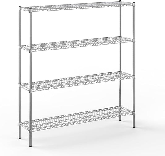 Regal Altair 14" Deep x 60" Wide x 64" Height Wire Shelving Kit | 4-Tier | NSF Commercial Storage Rack Unit