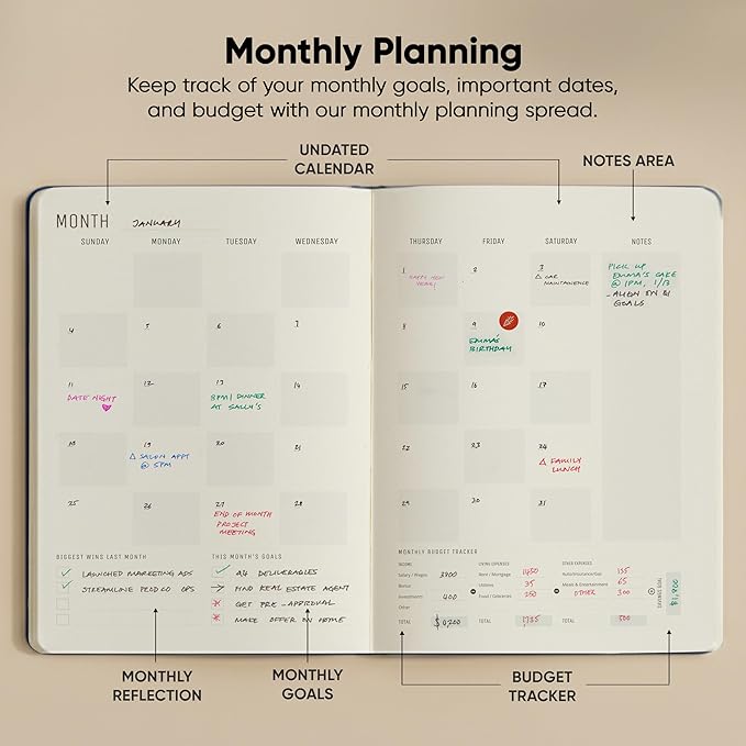 Productivity Store Hourly Planner — 8.5×11 in (A4), Gray