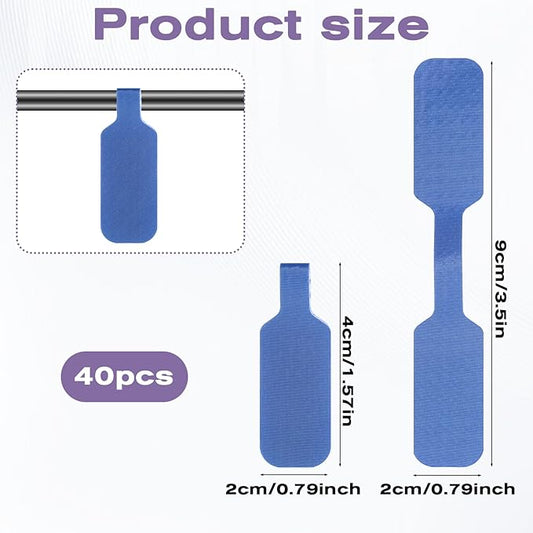 40 Pcs Cable Labels for Cords, 1.57× 0.78" 8 Colors Cord Labels for Electronics Reusable Cable Tags Writable Cord Label for Home Office Electronics, Computers Wire Management and Identification