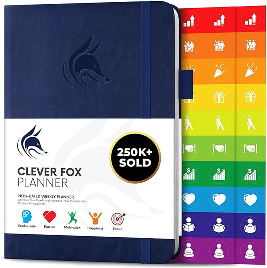 Clever Fox Planner (Dark Blue, A5)