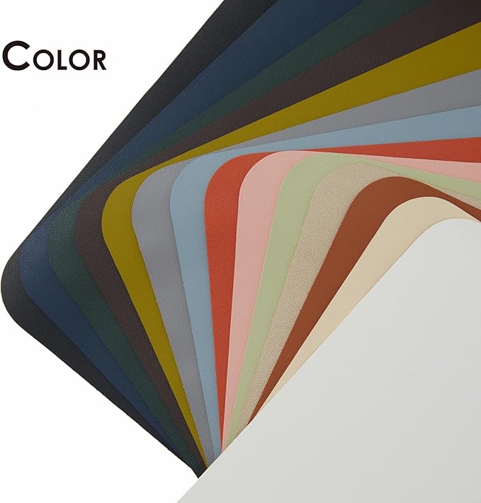 Leather Desk Mat - Non-Slip PU Pad for Office and Home - Organization Accessory - Ideal for Large Mouse Pads (Light Green, 31.5" x 15.7")