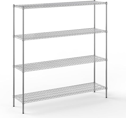 Regal Altair 18" Deep x 72" Wide x 74" Height Wire Shelving Kit | 4-Tier | NSF Commercial Storage Rack Unit