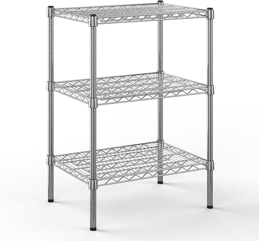 Regal Altair 18" Deep x 24" Wide x 34" Height Wire Shelving Kit | 3-Tier |NSF Commercial Storage Rack Unit
