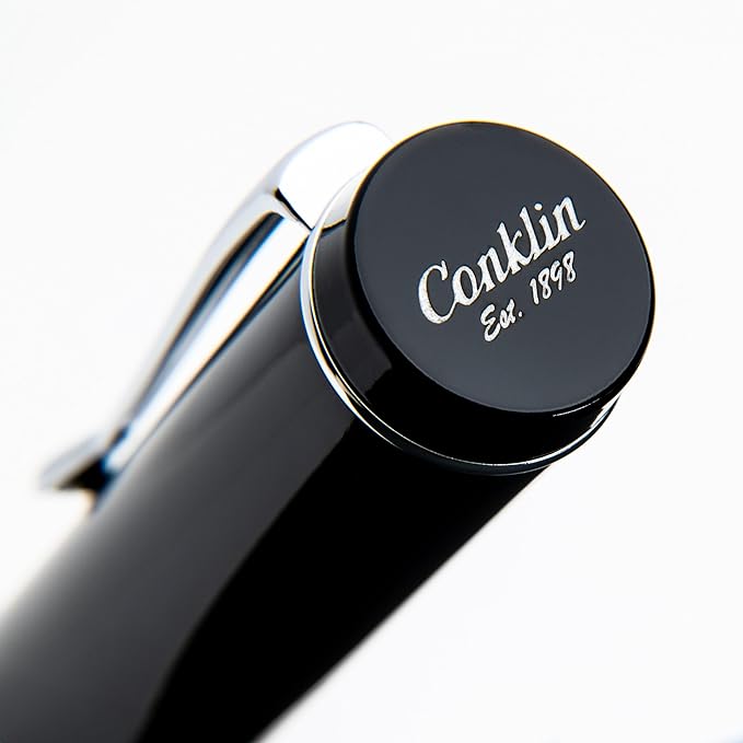 Conklin Duragraph Fountain Pen Red Nights - Fine Nib, Luxury Writing Instrument with Bold Red Finish