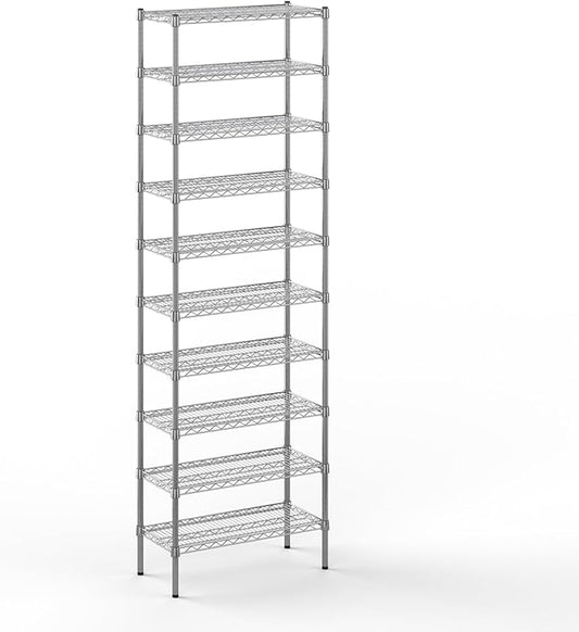 Regal Altair 14" Deep x 30" Wide x 96" Height Wire Shelving Kit | 10-Tier | NSF Commercial Storage Rack Unit