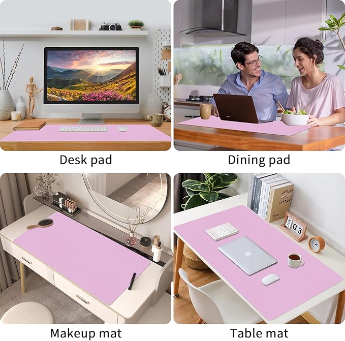 Bloss Purple Desk Mat (Purple, 31.5x15.7Inches)