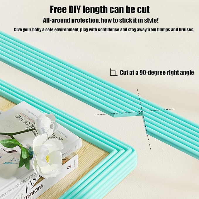 Soft Extra-Wide Edge Protector for Baby, 16.4ft Baby Proofing Edge Guards Padding Self-Adhesive Double Sided Tape, Safety Guards Proof Foam Padding for Sharp Edges, Table, Desk, Furniture Pink