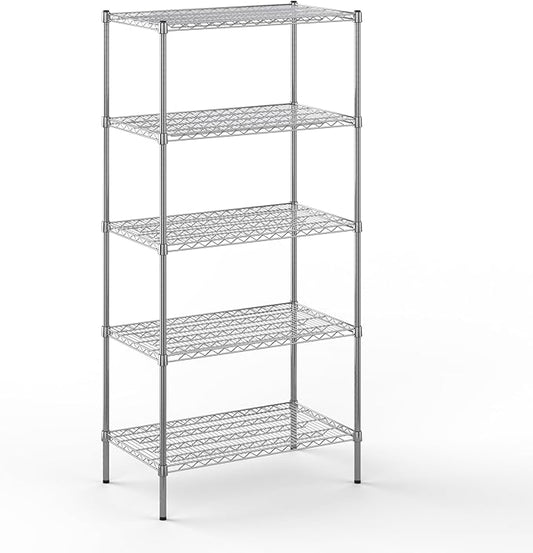 Regal Altair 21" Deep x 36" Wide x 74" Height Wire Shelving Kit | 5-Tier | NSF Commercial Storage Rack Unit