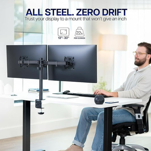 VIVO Dual Monitor Desk Mount (Black)