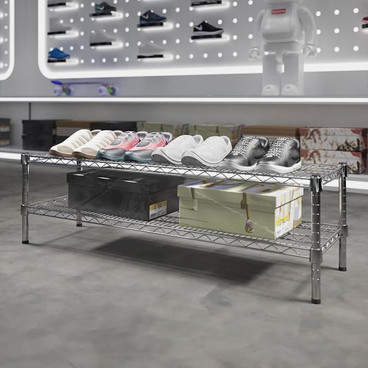 Regal Altair 14" Deep x 48" Wide x 14" Height Wire Shelving Kit | 2-Tier | NSF Commercial Storage Rack Unit