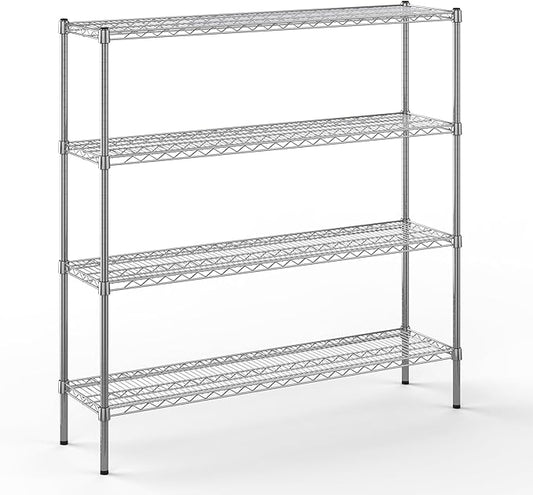 Regal Altair 14" Deep x 54" Wide x 54" Height Wire Shelving Kit | 4-Tier | NSF Commercial Storage Rack Unit