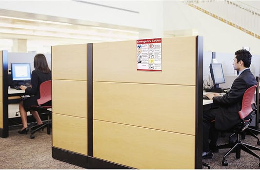 SourceOne Clear Acrylic Cubicle Sign Holder