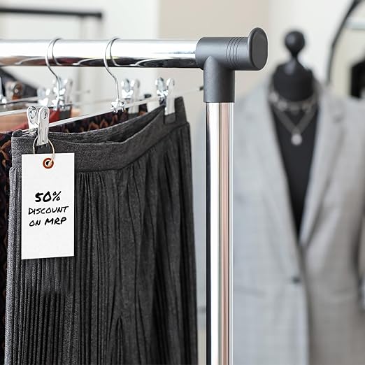 SmartSign Blank White Shipping Tags, Size #5, Pack of 1000 | 4 3/4" x 2 3/8", Made in USA