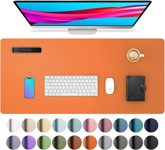Aothia PU Leather Desk Pad — 23.6" × 13.7", Non-Slip