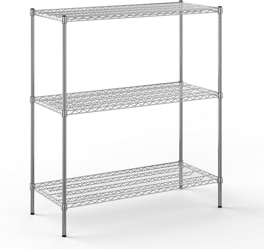 Regal Altair 21" Deep x 48" Wide x 54" Height Wire Shelving Kit | 3-Tier | NSF Commercial Storage Rack Unit