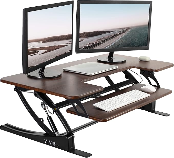 VIVO 42 inch Height Adjustable Stand Up Desk Converter (Black)