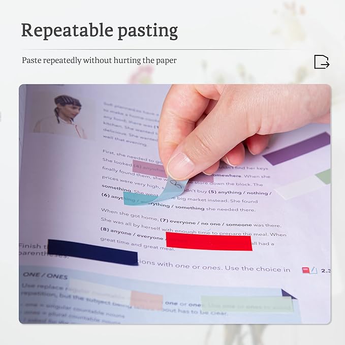 Golcellia Sticky Tabs / Index Tabs — 70 Colors, 1,400 Pieces