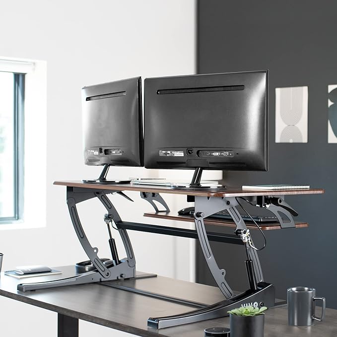 VIVO 42 inch Height Adjustable Stand Up Desk Converter (Black)