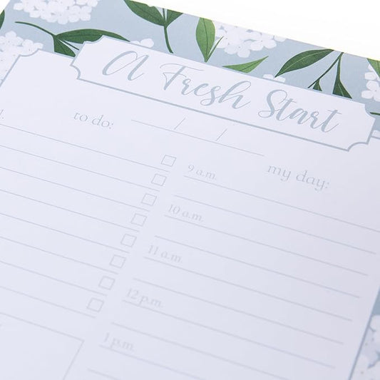 Graphique Daily To-Do List Notepad, 150 Tear-Away Sheets, Floral Task Planner, Daily Organizer with Hourly Schedule, Notes Writing Pad, 6” x 8”