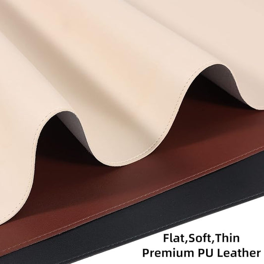 Wolaile Desk Blotter Pad — 27×13 in, Beige