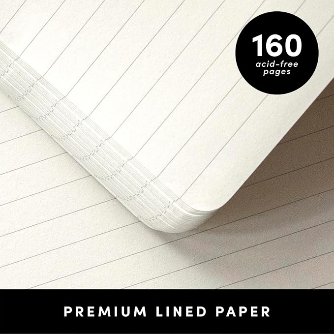 PAPERAGE Lined Spiral Journal Notebook — B5
