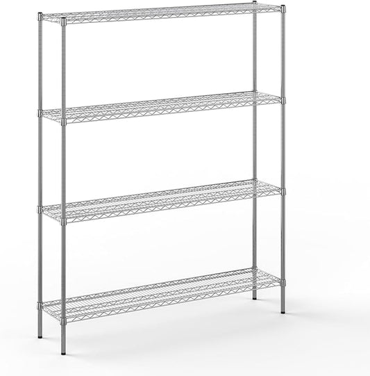 Regal Altair 14" Deep x 60" Wide x 74" Height Wire Shelving Kit | 4-Tier | NSF Commercial Storage Rack Unit